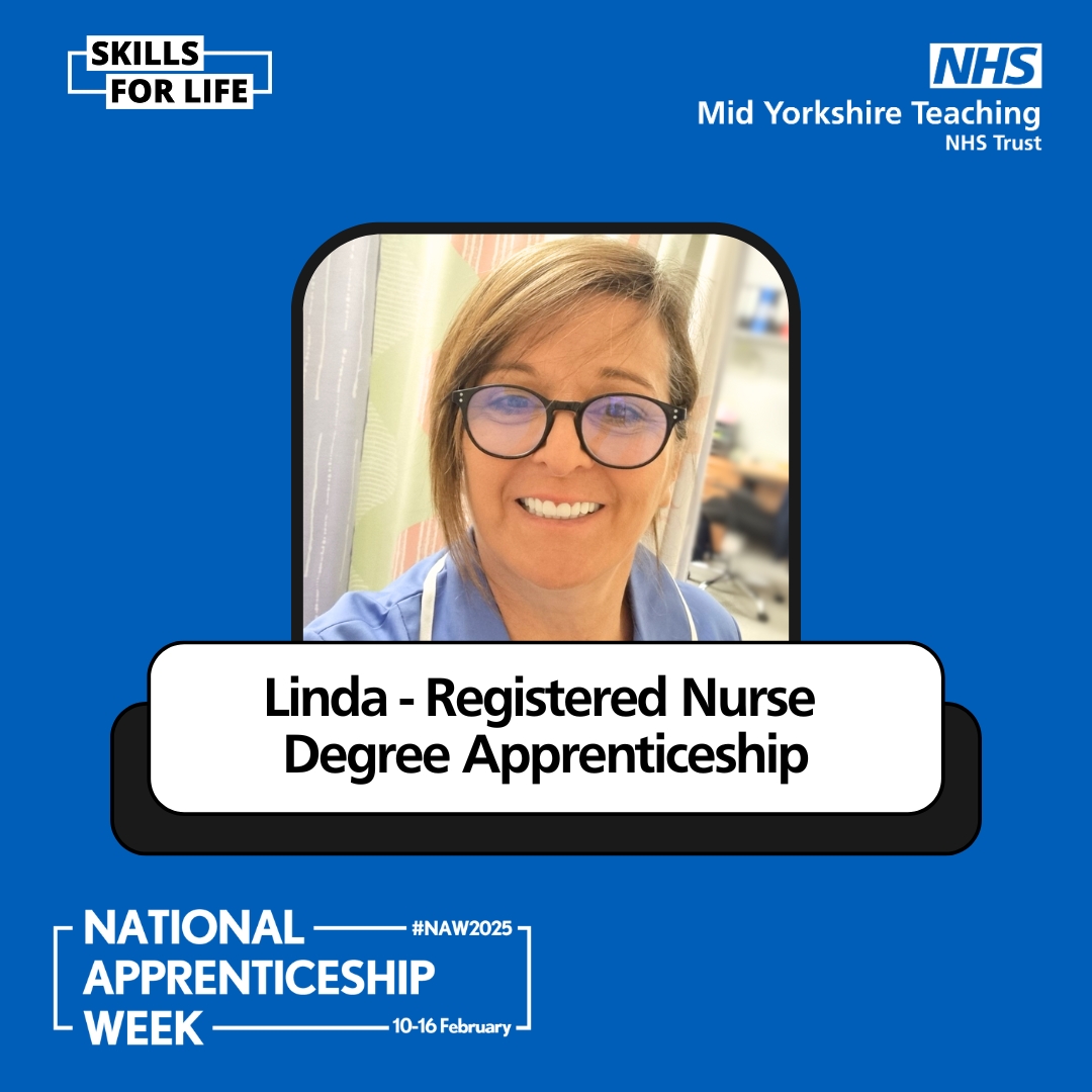 Linda pictured in her nursing uniform smiling at the camera
